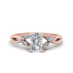 Load image into Gallery viewer, twisted-vine-radiant-cut-diamond-ring-in-rose-gold-FD8300RARB1-NL-RG.jpg