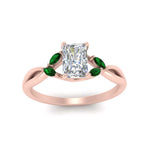 Load image into Gallery viewer, twisted-vine-radiant-cut-emerald-ring-in-rose-gold-FD8300RARB1GEMGR-NL-RG.jpg