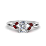 Load image into Gallery viewer, twisted-vine-radiant-cut-ruby-ring-in-white-gold-FD8300RARB1GRUDR-NL-WG.jpg