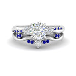 Load image into Gallery viewer, twisted-vine-vintage-band-round-cut-diamond-wedding-ring-set-with-sapphire-in-white-gold-FD10981ROGSABLANGLE3-NL-WG.jpg