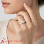 Load image into Gallery viewer, twisted-vine-vintage-round-cut-diamond-engagement-ring-rose-gold-fdenr10981-model.jpg?v=1764677363