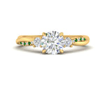 Load image into Gallery viewer, twisted-vine-vintage-round-cut-diamond-engagement-ring-with-emerald-in-yellow-gold-FD10981RORGEMGR-NL-YG.jpg?v=1764677363