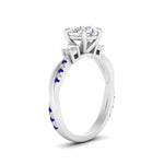 Load image into Gallery viewer, twisted-vine-vintage-round-cut-diamond-engagement-ring-with-sapphire-in-white-gold-FD10981RORGSABLANGLE2-NL-WG.jpg?v=1764677363