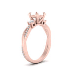 Load image into Gallery viewer, Twisted Vine Vintage Semi Mount Diamond Engagement Ring