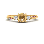 Load image into Gallery viewer, Twisted Vine Vintage Semi Mount Diamond Engagement Ring