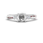 Load image into Gallery viewer, Twisted Vine Vintage Semi Mount Diamond Engagement Ring