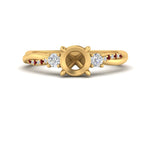 Load image into Gallery viewer, Twisted Vine Vintage Semi Mount Diamond Engagement Ring