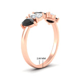 Load image into Gallery viewer, two-carat-5-stone-black-diamond-teardrop-anniversary-ring-in-rose-gold-fdwb8008peblackangle2-2.00ct-nl-rg-hw.jpg
