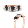 Load image into Gallery viewer, two-carat-5-stone-black-diamond-teardrop-anniversary-ring-in-rose-gold-fdwb8008peblackangle3-2.00ct-nl-rg.jpg