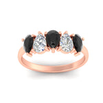 Load image into Gallery viewer, two-carat-5-stone-black-diamond-teardrop-anniversary-ring-in-rose-gold-fdwb8008peblackangle5-2.00ct-nl-rg.jpg