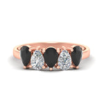 Load image into Gallery viewer, two-carat-5-stone-black-diamond-teardrop-anniversary-ring-in-rose-gold-fdwb8008peblacksleep-2.00ct-nl-rg.jpg