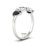 Load image into Gallery viewer, two-carat-5-stone-black-diamond-teardrop-anniversary-ring-in-white-gold-fdwb8008peblackangle2-2.00ct-nl-wg-hw.jpg