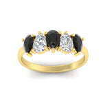 Load image into Gallery viewer, two-carat-5-stone-black-diamond-teardrop-anniversary-ring-in-yellow-gold-fdwb8008peblackangle5-2.00ct-nl-yg.jpg