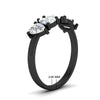 Load image into Gallery viewer, Pear Shaped 2 Carat Five Stone Wedding Diamond Band