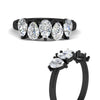 Load image into Gallery viewer, Pear Shaped 2 Carat Five Stone Wedding Diamond Band