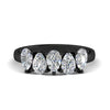 Load image into Gallery viewer, Pear Shaped 2 Carat Five Stone Wedding Diamond Band
