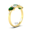Load image into Gallery viewer, two-carat-5-stone-emerald-teardrop-anniversary-ring-in-yellow-gold-fdwb8008pegemgrangle2-2.00ct-nl-yg-hw.jpg
