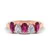Load image into Gallery viewer, two-carat-5-stone-pink-sapphire-teardrop-anniversary-ring-in-rose-gold-fdwb8008pegsadrpisleep-2.00ct-nl-rg.jpg