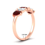 Load image into Gallery viewer, two-carat-5-stone-ruby-teardrop-anniversary-ring-in-rose-gold-fdwb8008pegrudrangle2-2.00ct-nl-rg-hw.jpg