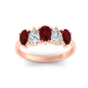 Load image into Gallery viewer, two-carat-5-stone-ruby-teardrop-anniversary-ring-in-rose-gold-fdwb8008pegrudrangle5-2.00ct-nl-rg.jpg