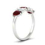 Load image into Gallery viewer, two-carat-5-stone-ruby-teardrop-anniversary-ring-in-white-gold-fdwb8008pegrudrangle2-2.00ct-nl-wg.jpg