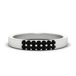 Load image into Gallery viewer, two-line-round-black-diamond-band-ring-in-white-gold-FD11382BGBLACK-0.25CT-NL-WG