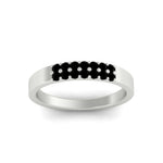 Load image into Gallery viewer, two-line-round-black-diamond-band-ring-in-white-gold-FD11382BGBLACKANGLE5-0.25CT-NL-WG