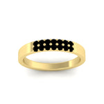 Load image into Gallery viewer, two-line-round-black-diamond-band-ring-in-yellow-gold-FD11382BGBLACKANGLE5-0.25CT-NL-YG
