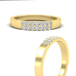 Load image into Gallery viewer, two-line-round-diamond-band-ring-in-yellow-gold-FD11382BANGLE3-0.25CT-NL-YG