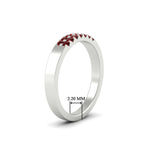 Load image into Gallery viewer, two-line-round-ruby-band-ring-in-white-gold-FD11382BGRUDRANGLE2-0.25CT-NL-WG-HW
