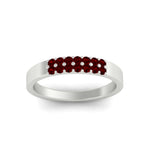 Load image into Gallery viewer, two-line-round-ruby-band-ring-in-white-gold-FD11382BGRUDRANGLE5-0.25CT-NL-WG