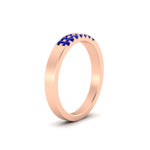 Load image into Gallery viewer, two-line-round-sapphire-band-ring-in-rose-gold-FD11382BGSABLANGLE2-0.25CT-NL-RG