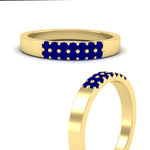 Load image into Gallery viewer, two-line-round-sapphire-band-ring-in-yellow-gold-FD11382BGSABLANGLE3-0.25CT-NL-YG