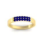Load image into Gallery viewer, two-line-round-sapphire-band-ring-in-yellow-gold-FD11382BGSABLANGLE5-0.25CT-NL-YG