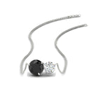 Load image into Gallery viewer, two-round-cut-diamond-pendant-with-black-diamond-in-FDPD11022GBLACK-NL-WG