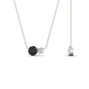 Load image into Gallery viewer, two-round-cut-diamond-pendant-with-black-diamond-in-FDPD11022GBLACK-NL-WG