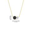 Load image into Gallery viewer, two-round-cut-diamond-pendant-with-black-diamond-in-FDPD11022GBLACK-NL-YG