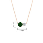 Load image into Gallery viewer, two-round-cut-diamond-pendant-with-emerald-in-FDPD11022GEMGR-NL-RG
