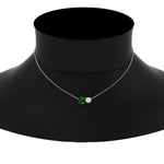 Load image into Gallery viewer, two-round-cut-diamond-pendant-with-emerald-in-FDPD11022GEMGR-NL-RG