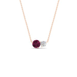 Load image into Gallery viewer, two-round-cut-diamond-pendant-with-pink-sapphire-in-FDPD11022GSADRPI-NL-RG
