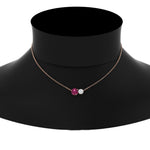 Load image into Gallery viewer, two-round-cut-diamond-pendant-with-pink-sapphire-in-FDPD11022GSADRPI-NL-RG