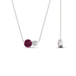 Load image into Gallery viewer, two-round-cut-diamond-pendant-with-pink-sapphire-in-FDPD11022GSADRPI-NL-WG