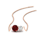 Load image into Gallery viewer, two-round-cut-diamond-pendant-with-ruby-in-FDPD11022GRUDR-NL-RG