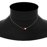 Load image into Gallery viewer, two-round-cut-diamond-pendant-with-ruby-in-FDPD11022GRUDR-NL-RG