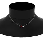 Load image into Gallery viewer, two-round-cut-diamond-pendant-with-ruby-in-FDPD11022GRUDR-NL-WG