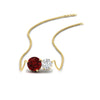Load image into Gallery viewer, two-round-cut-diamond-pendant-with-ruby-in-FDPD11022GRUDR-NL-YG