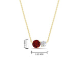 Load image into Gallery viewer, two-round-cut-diamond-pendant-with-ruby-in-FDPD11022GRUDR-NL-YG