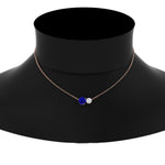 Load image into Gallery viewer, two-round-cut-diamond-pendant-with-sapphire-in-FDPD11022GSABL-NL-RG