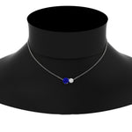 Load image into Gallery viewer, two-round-cut-diamond-pendant-with-sapphire-in-FDPD11022GSABL-NL-WG