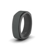 Load image into Gallery viewer, Two Tone Brushed Mens Wedding Ring